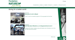 Desktop Screenshot of foundation.naturex.com