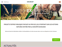 Tablet Screenshot of naturex.fr