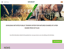 Tablet Screenshot of naturex.com